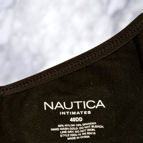 Nautica Bra Intimates Size 40DD Black Stretch 2204 18 Padded no underwire T53 - Picture 1 of 5